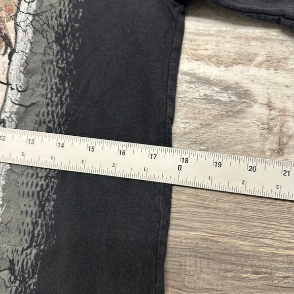 Vintage Black Y2k Mens S Tapout Crewneck Short Sleeve Square Graphic‎ Tshirt - Picture 5 of 7